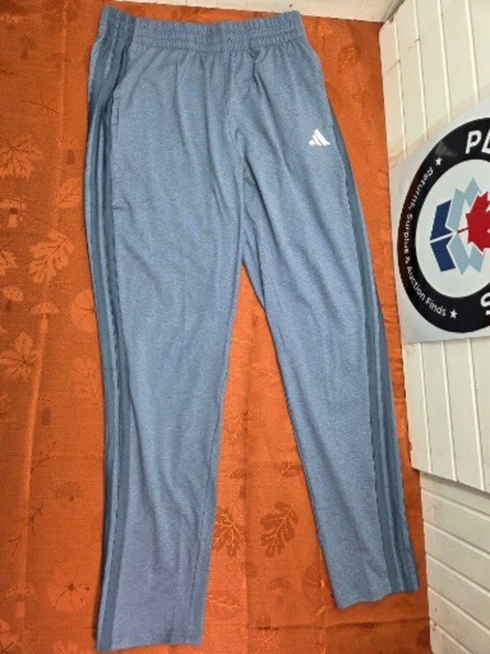 adidas Boys Jogger Athletic Pants Heather Blue XL 18/20 NWT